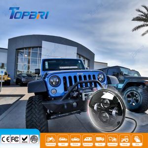 High-Performance 7-Inch 45W Round CREE LED Headlight for Jeep Wrangler