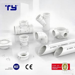(CPVC /PVC) Plastic Drainage Waste Pipe Fittings Elbow Tee Coupling Reducing Tee with GB ASTM Standard