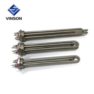 380V 3kw 4.5kw 6kw 9kw 12kw 18kw Electric Tubular Heating Immersion Heater Element with 2"Bsp Thread for Water Tank