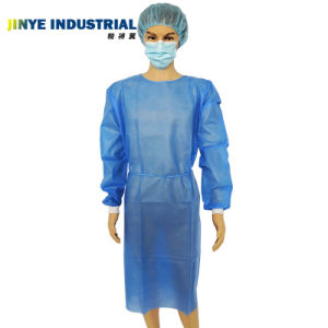Hospital Patient Visitor Protector Impervious Standard Surgical Gown Disposable Isolation Gown CPE Protective Surgical Clothing Isolation Gown