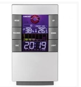 Weather Forecast Alarm Clock Permanent Calendar Electronic Weather Station Digital Date and Clock Reading LCD Display Screen