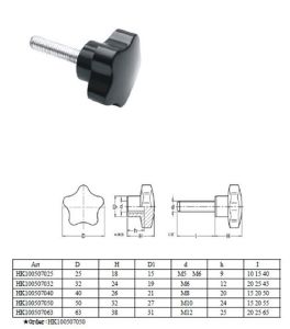 Star Knob with Threaded Stud (HK100507)