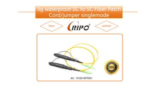 5g Waterproof Sc to Sc Fiber Patch Cord Singlemode Simplex Optic Fiber Jumper