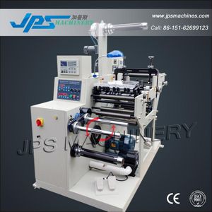 Adhesive Label Slitting Machine with Turret Rewinder (optional: die cutting machine station)