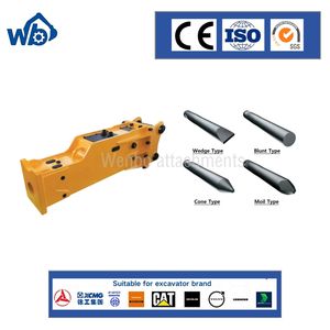 1-25t Excavator Attachments Original Hydraulic Breaker Mining Jack Hammer for Any Excavator