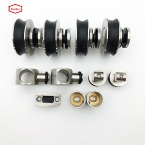 Modern Office Glass Sliding Door System Fitting Roller Door Hardware