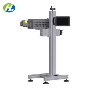 60W CO2 Laser Marking Machine Flying Laser Marker Engraving Equipment Inkjet Printer Wood Engraver Coder for Pet Plastics Paperboard Glass