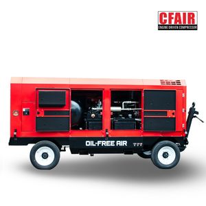 150cfof Diesel Engine Oil Free Air Compressor for Hire and Rental Company