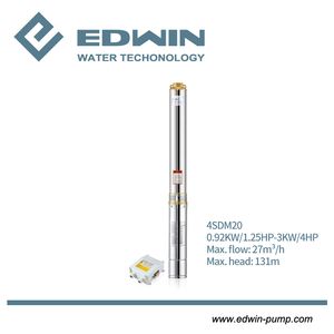 4 Inch 220V-240V Stainless Steel Deep Well Water Submersible-Pump (4SDM20)