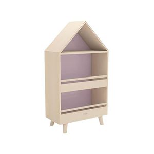 Rubber Wood Kids Furniture with Three Open Tiers for Easy Play Access