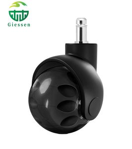 2 Inch PU Ball Swivel Office Chair Caster Wheels Stainless Steel Furniture Casters