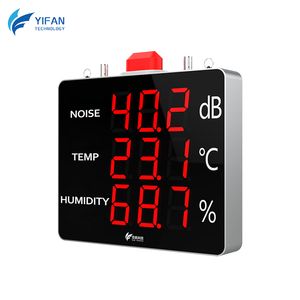 Industrial-Grade Wall-Mounted Noise Meter Large Screen Digital Display Noise Decibel Alarm Detector Noise Tester