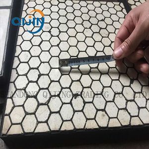 Wear Liner with Rubber Steel Backed Alumina Ceramic as Chute Liner
