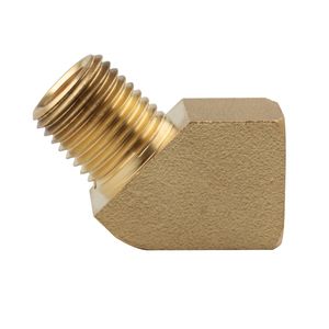 Xhnotion Pneumatic Brass 45° Elbow Pipe Fitting 1/4" Male X 1/4" Female NPT