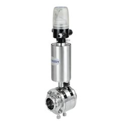 Hygienic Manual Stainless Steel Valve Mixproof Butterfly Valve with CIP Cleaning Function