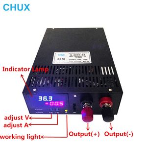 3000W 36V AC to DC Single Output Adjustable Switching Power Supply Cc/CV LED Display SMPS Source
