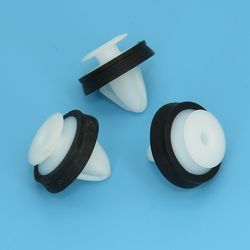 Reinforced Car Door Trim Panel Clips with Rubber Buffer