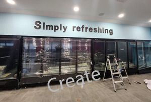 Supermarket Wine Cabinet Large Capacity Display Glass Door Commercial Refrigerator Display Refrigerator