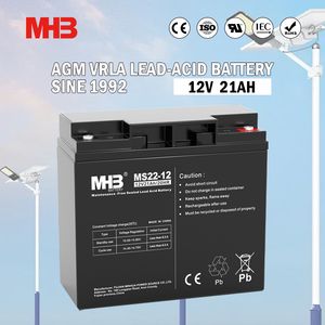 Mhb 12V 21ah Power Cell Sealed Rechargeable Solar UPS Lead Acid Battery