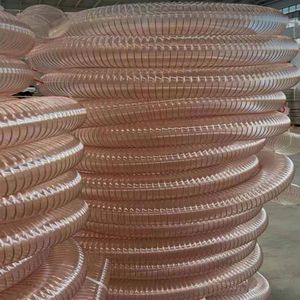 Wire Insulation Copper Plated Steel Wire Transparent Wall Air PU Duct Hose