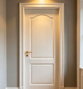 Modern Bedroom Wooden Doors Solid Wood Design, Custom Size & Finish, Factory Direct