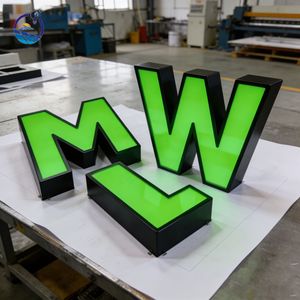 Factory Direct Acrylic 3D Frontlit LED Custom Shop Name Sign