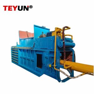 Semi-Auto Teyun Horizonal Baler Machine for Recycling The Waste Cardboard