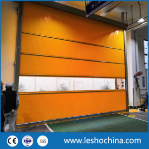 Industrial Automatic Cold Store PVC Fabric High Speed Fast Rapid Roller Shutter Door