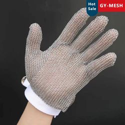 Protection Gloves Stainless Steel Chain Mail Glove