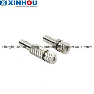 Disinfecting Low Pressure Quick Connect Slip Lock6 8mm Brass Plated Mist Water Fog Spray Nozzle
