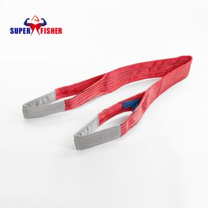 5 Ton CE&GS Certified OEM Eye to Eye Double Ply Duplex Polyester Lifting Webbing Sling