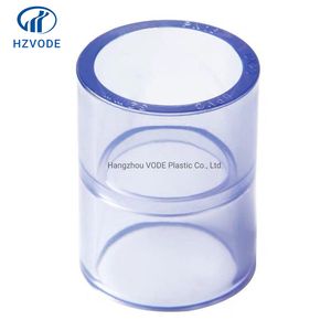 UPVC Plastic Clear Coupling for Water Treatment with High Quality by Hzvode