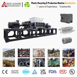 Industrial Waste Metal Wood Plastic Recycling Crusher Machine for Crushing Shreeding Bottle Straw Wire Pipe Fabric Waste Toy Tire Desk Car Bumper Shell Shredder