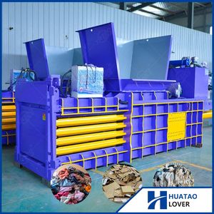 High-Performance 120 Tons Hydraulic Horizontal Baler for Industrial Use