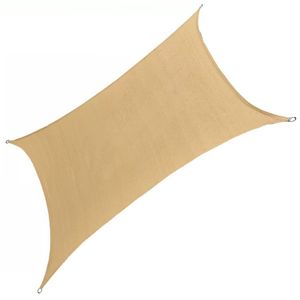 Waterproof HDPE Rectangle and Triangle Sun Shade Sail for Patio Garden