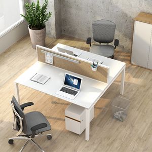 Manufacturer High Quality Modern Desk Workstation 2 Seater Office Table