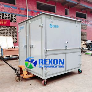4 Mobile Trailers Vacuum Transformer Oil Purifier, Insulating Oil Filtration Machine with Metal Windproof Door