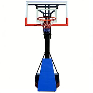 Professional Basketball Hoop with Adjustable Height and Steel Pole for School Gym Use Basketball Hoop
