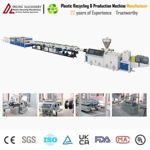 Stable Output Plastic Extrusion Line Extruder Machine for PP Gas Pipe PE Suction Hose HDPE Drainage Conduit Nylon Profile Board Fabrication Production Equipment