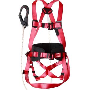 Flame Retardant Insulated Full Body Safety Harness with D-Rings Adjustable Fall Protection Belt for Electrician Welding Construction Work