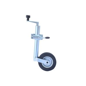 750 Lbs Rubber Trailer Jockey Wheel with Zinc Plated or Electric Galvanized