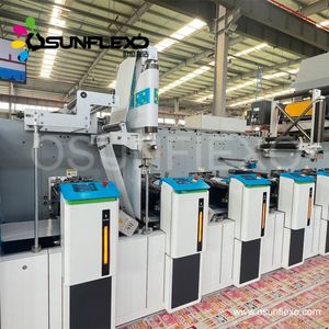 Multifunctional Flexo Printing Machine for Two Sided Label Printing on Ribbon and Tape
