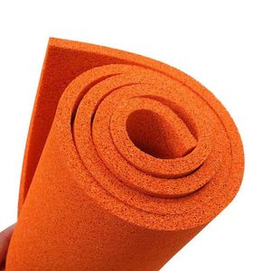 Orange High Toughness Flexibility Wear-Resistant Open Cell Natural Rubber Foam Cleaning Foam