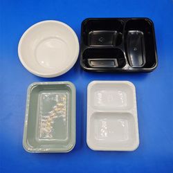High Temperature Resistant Cpet Disposable Tray Microwave Heating Disposable Cpet Lunch Box