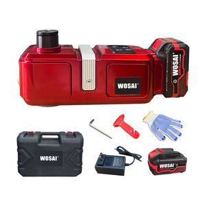 Wosai Multifunctional Cordless DC21V 5 Ton 20V Electric Car Jack Hydraulic Jack with LED Light