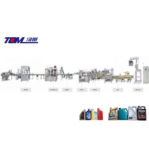 1L-5L Lubricant Automatic Rotary High Speed Filling and Capping Line