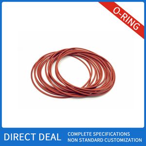 Red Silicone O-Ring Seal Ring Oil Seal Standard Part High Temperature Resistance