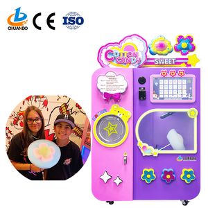 Commercial Use Full Automatic Cotton Candy Floss Vending Machine for Small Businesses