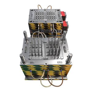 Custom Precision Mold for Medical Specimen Tubes with Integrated Living Hinge Lid & Perforated Base High-Cavity Injection Molding for Lab Consumables