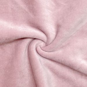 Custom Soft Blanket Cotton Polyester Spandex CVC Fleece Velour Velvet Fabric for Pajamas